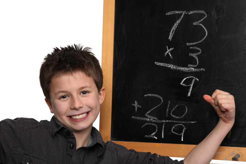 The boy is happy with the homeschool curriculum path for math.