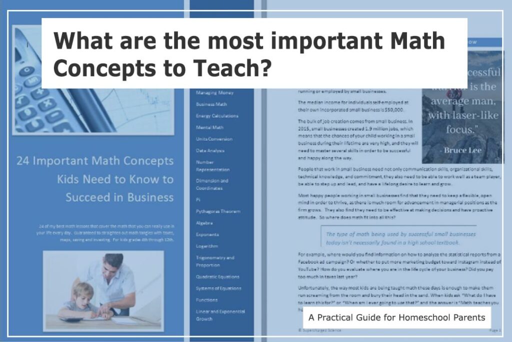 A book that teaches Math concepts and how to teach Math