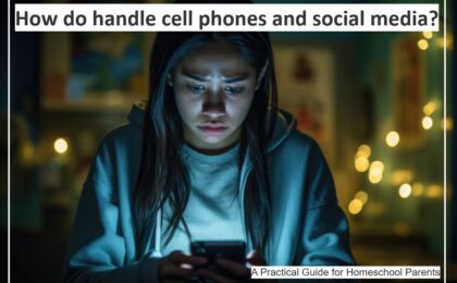 homeschool kids on cell phones and social media