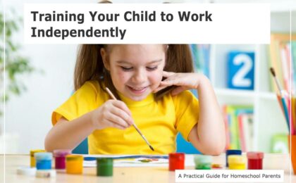 Kids should be trained so they can work independently on their own