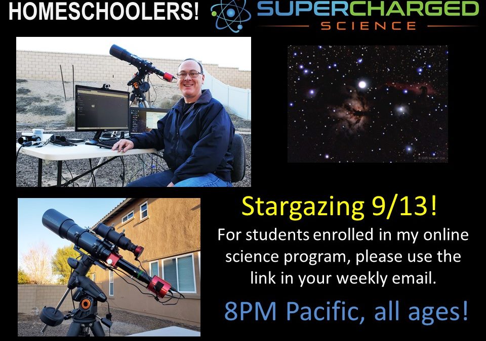 Star gazing this weekend Saturday Sept 13, 2021